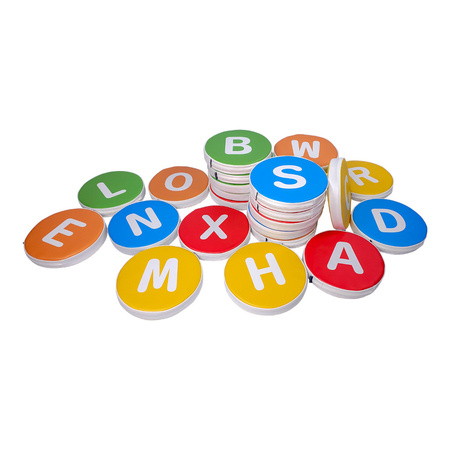 Piankowe poduszki do siedzenia - Alfabet