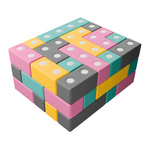 Tuki BUILDER 56 - zestaw klocków magnetycznych