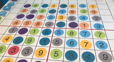 Dwustronna mata do kodowania 150x150 cm