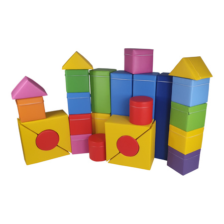 Zestaw piankowy - 28 elementów - kształtki rehabilitacyjne