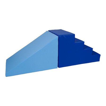 Rampa duża ze schodami - kształtka rehabilitacyjna