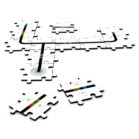 Komplet NOWYCH drewnianych puzzli do Ozobota