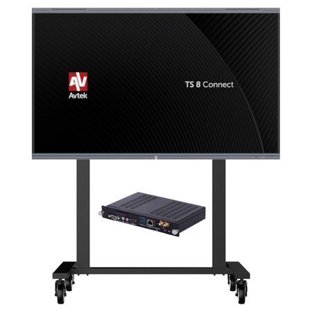 Zestaw z monitorem Avtek TS 8 Connect 75 - regulacja elektryczna + Komputer OPS KR-OPS-i5/4GB/128GB 11 gen