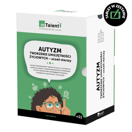 mTalent AUTYZM. Tworzenie umiejętności życiowych 11+ (z tabletem)