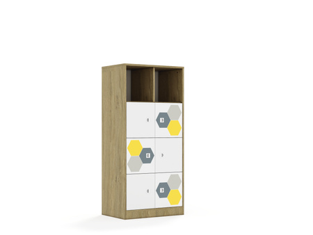 Regał Blox Hex 70 4PP 6F1 706x466x1517 