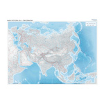 Azja - mapa ćwiczeniowa konturowo-hipsometryczna