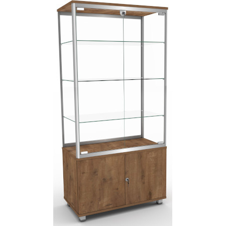 Witryna ekspozycyjna z szafką