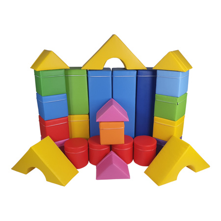 Zestaw piankowy - 28 elementów - kształtki rehabilitacyjne