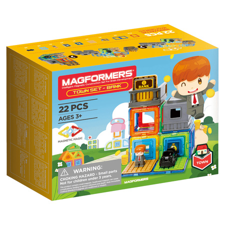 Magformers town set- bank 22 el.