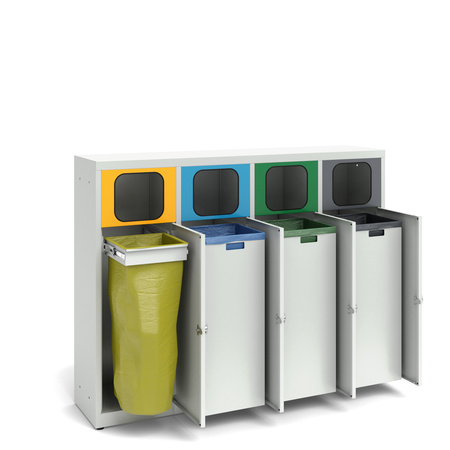 Pojemnik do segregacji odpadów 4- komorowy PD_3P_1W