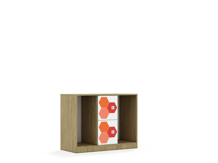 Regał na pojemniki Blox Hex  110 2PG 2F1 1049x466x813