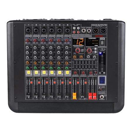 Powermikser 6 kanałowy Brass Tone Audio 2X300W BTA1306