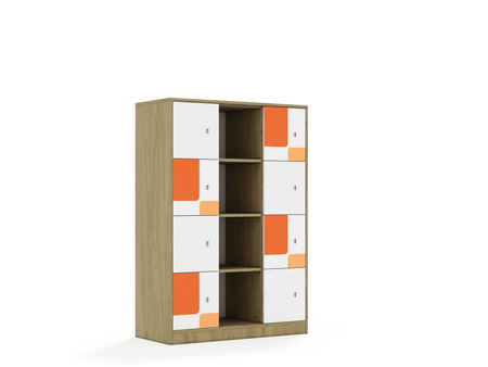 Regał Blox Pastel 110 4PP 8F1 1049x466x1517 