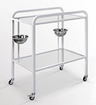 Stolik zabiegowy z miskami