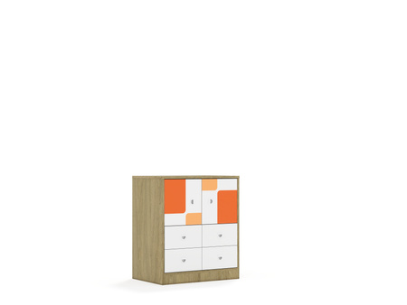 Regał Blox Pastel 70 2PP 2F1 4SB 706x466x813