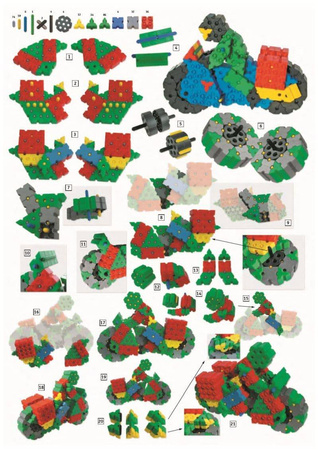 Morphun Motocykle 360 el. - Klocki konstrukcyjne