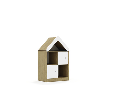Regał Blox Base 70 2PP 2F1 z daszkiem 706x466x1223