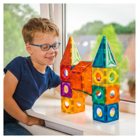 COBLO, magnetyczne klocki konstrukcyjne 6 płyt Hexagon 14 cm