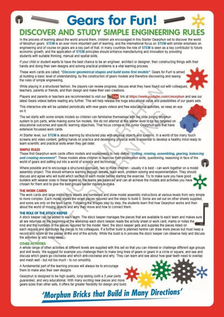 Zestaw klocków konstrukcyjnych Morphun GearPhun 500 el. + Instrukcje 60 str. A4