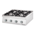 Kuchnia gazowa, 4-palnikowa, nastawna, 24 kW, G20