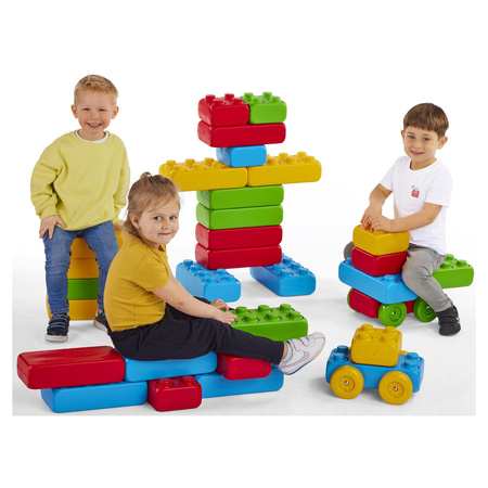 Cegły Budowlane z Kołami 30 el.