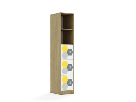 Regał Blox Hex 40 5P 3F1 363x466x1869 