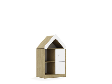 Regał Blox Base 70 2PP 2F1 z daszkiem 706x466x1223