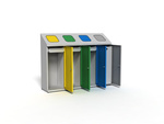 Pojemnik do segregacji odpadów 4- komorowy