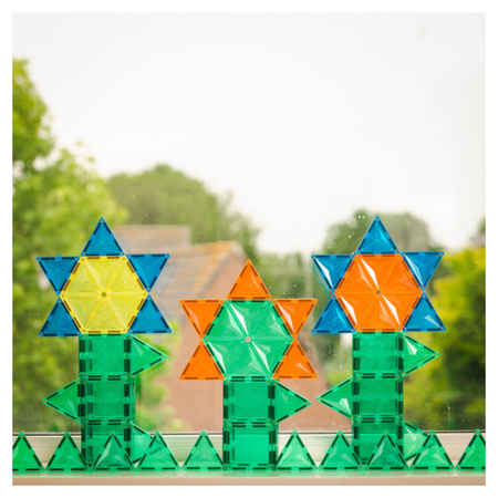 COBLO, magnetyczne klocki konstrukcyjne 6 płyt Hexagon 14 cm