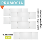 4x Tablica tryptyk biała ceramiczna magnetyczna 170/340x100 + 1x Tablica tryptyk biała ceramiczna magnetyczna 170/340x100 za 1 zł