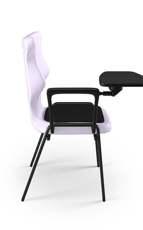 Krzesło Student Plus Soft rozmiar 6 siedzisko pastelowy fioletowy/stelaż czarny