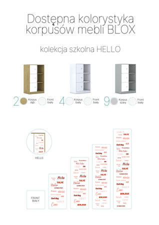 Szafa Blox Hello 70 4PP 2F4 706x466x1517