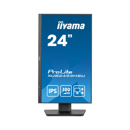 Monitor iiyama ProLite XUB2493HSU-B7 24" IPS LED 100Hz 1ms /HDMI, DisplayPort, hub USB/ FlickerFree, Stopa z regulacją