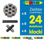 Zestaw uzupełniający klocków konstrukcyjnych Morphun 24 el.