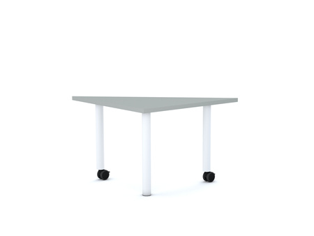 Stół MOVE Trójkąt 750x750x1060 stelaż biały/blat szary rozmiar 4