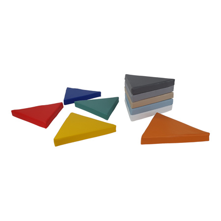 Zestaw klocków piankowych - Poduszki trójkątne 30x5cm 10 szt.