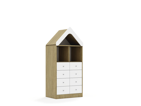 Regał Blox Base 70 3PP 8SB z daszkiem 706x466x1575