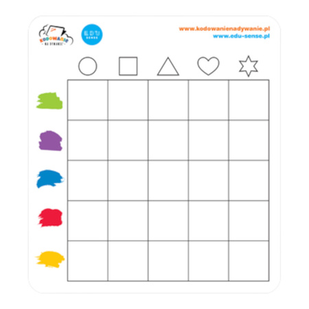 Zestaw Kodo kartoniki z małą matą Kodowanie na dywanie