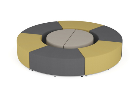 Zestaw puf Tobo 17 beżowy, rozmiar 2