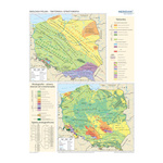 Geologia Polski - tektonika i stratygrafia - mapa ścienna