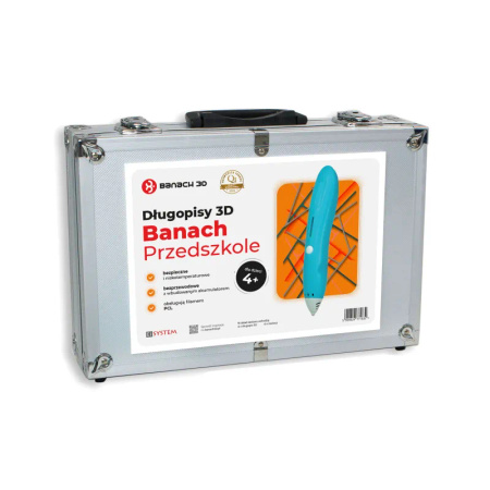 Długopisy 3D Banach Przedszkole z filamentem i pakietem edukacyjnym