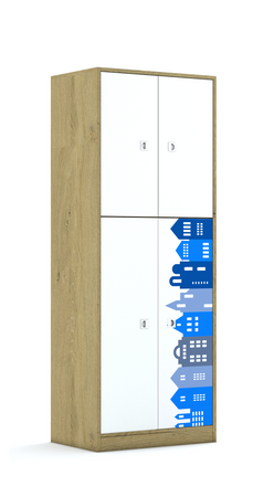 Szafa Blox Houses 70 5P 2F3/2F2 706x466x1869