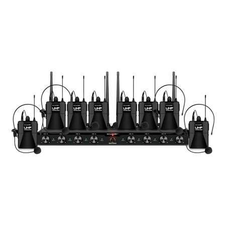 Mikrofony bezprzewodowe Shudder SDR1084 - 8 x nagłowny