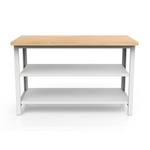 Stół warsztatowy 2-modułowy z dwoma półkami W-P2