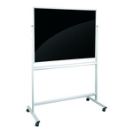 Tablica mobilna szklana czarno/biała niemagnetyczna