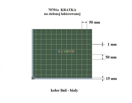 Tablica tryptyk zielona ceramiczna magnetyczna z nadrukiem