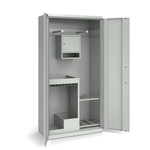 Szafa sportowa z drzwiami skrzydłowymi pełnymi z wyposażeniem