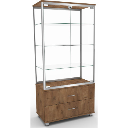 Witryna ekspozycyjna z szufladami