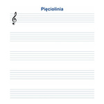 Nakładka magnetyczna 80x96 cm - Pięciolinia