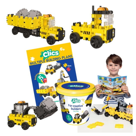 Klocki CLICS maszyny budowlane 5w1 CB199
